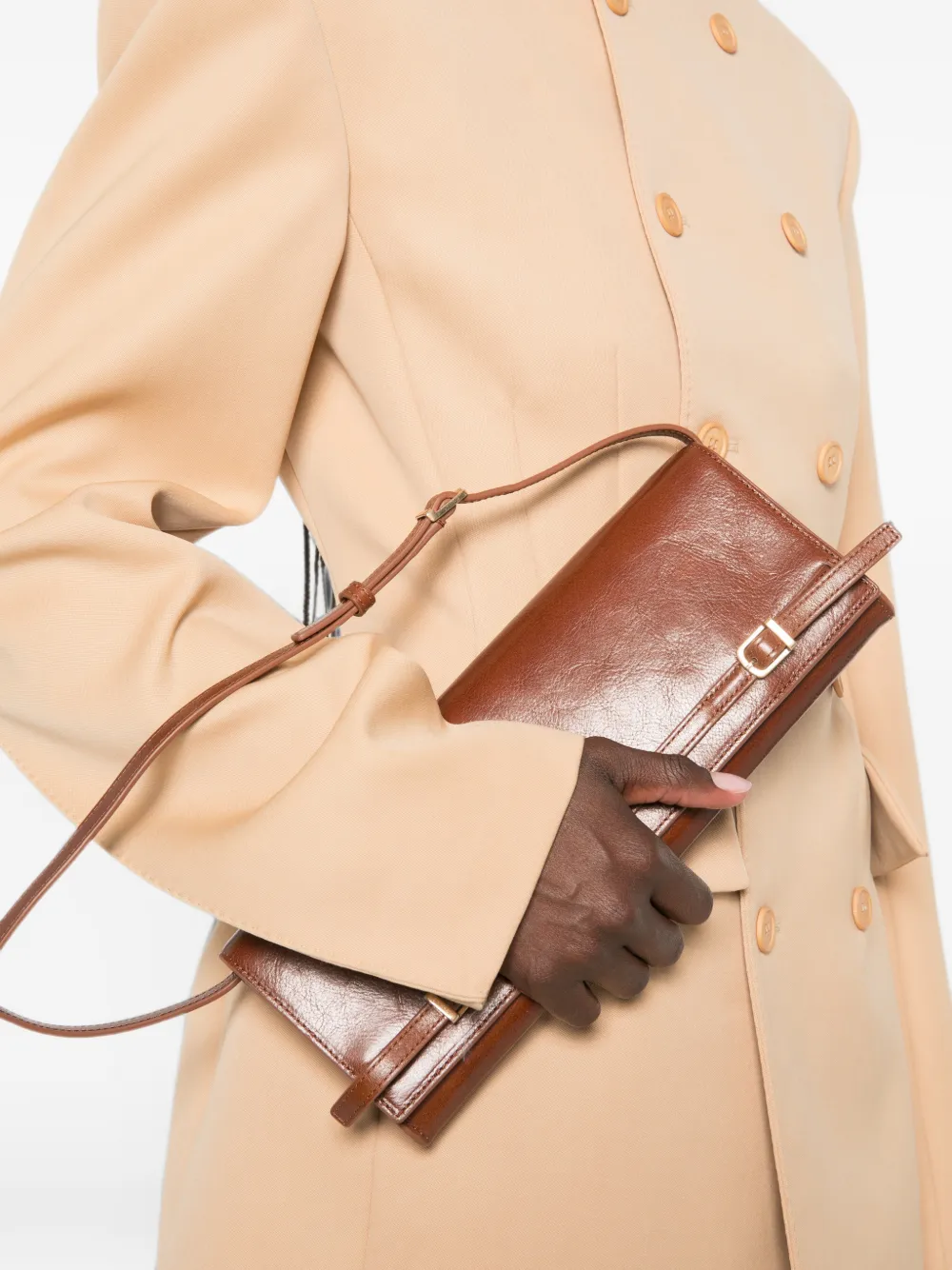  Simkhai River Leather Shoulder Bag - Marrón 