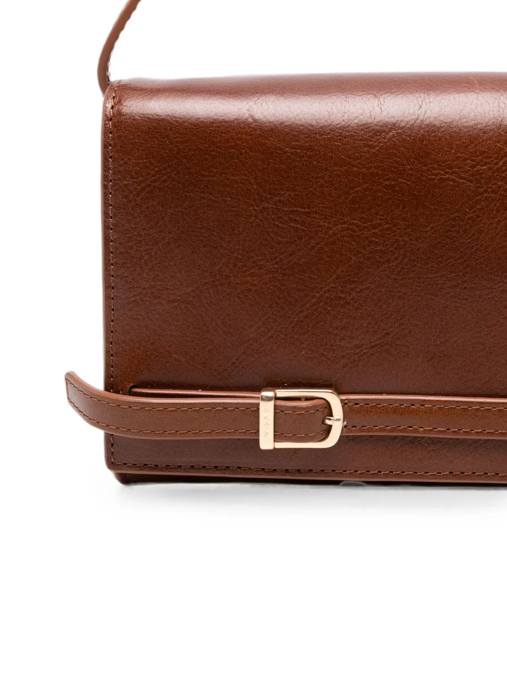 Simkhai River Leather Shoulder Bag in Brown, view 4