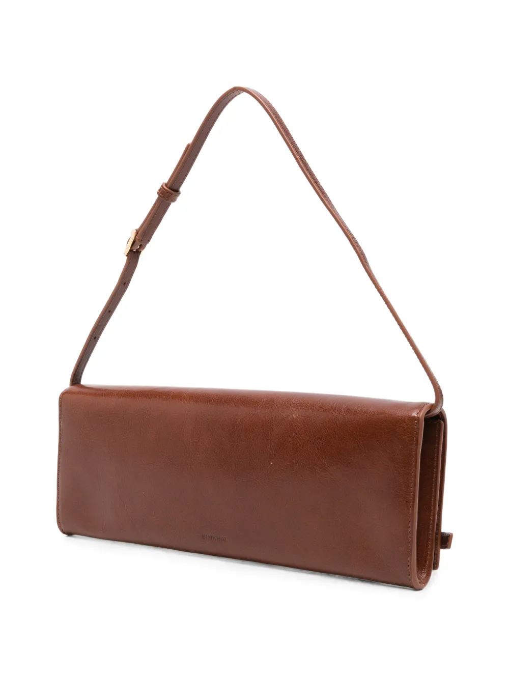 Simkhai River Leather Shoulder Bag in Brown, view 3