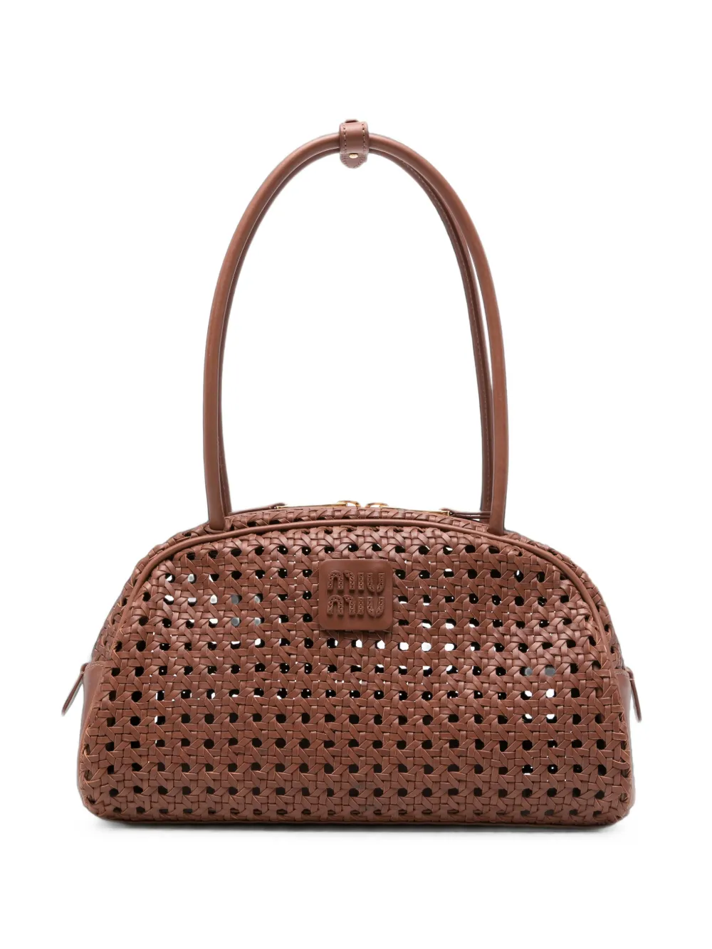 Miu Miu Borsa a spalla Beau Intreccio - Marrone