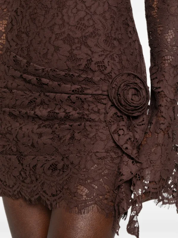 de la vali bodita lace mini dress Bodita Mini Dress in White Cotton Lace