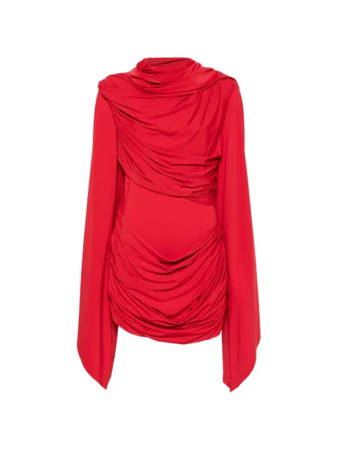 De La Vali Perisa draped-detail mini dress