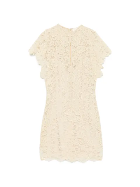 De La Vali Laia lace-overlay mini dress