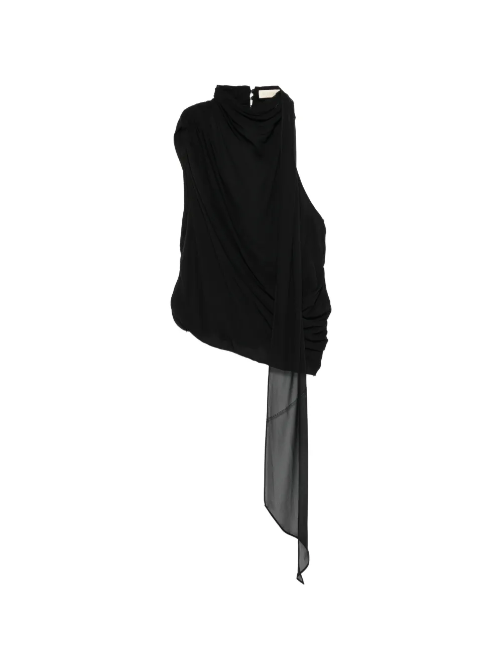 De La Vali Menorca draped top - Nero