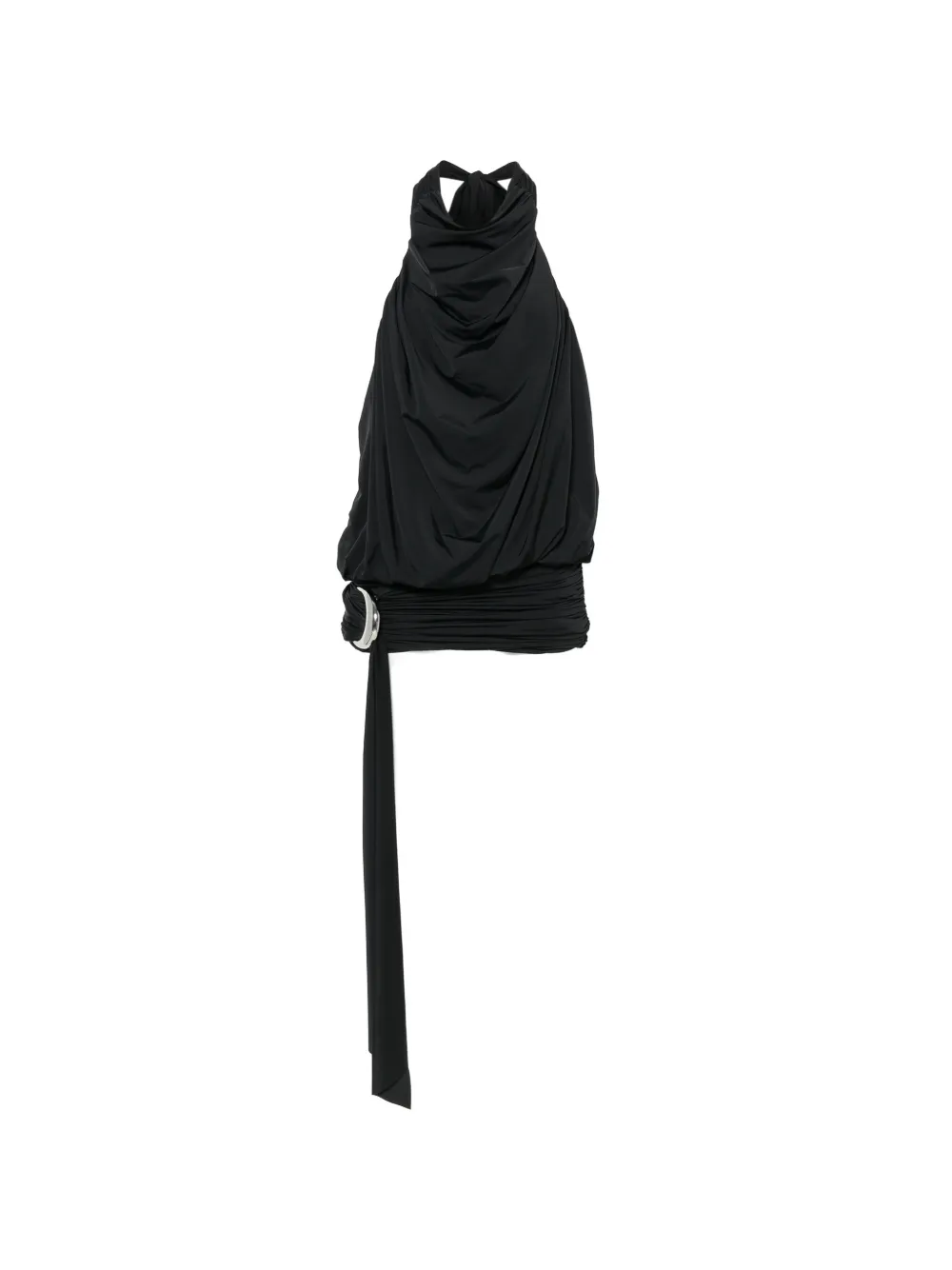 De La Vali Vida ruched-detail mini dress - Nero