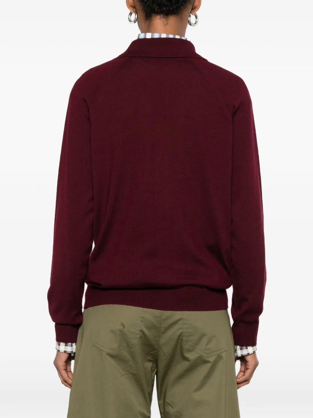 Miu Vest met geborduurd logo Rood