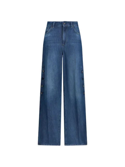 LIU JO buttoned-detail belt-loop jeans