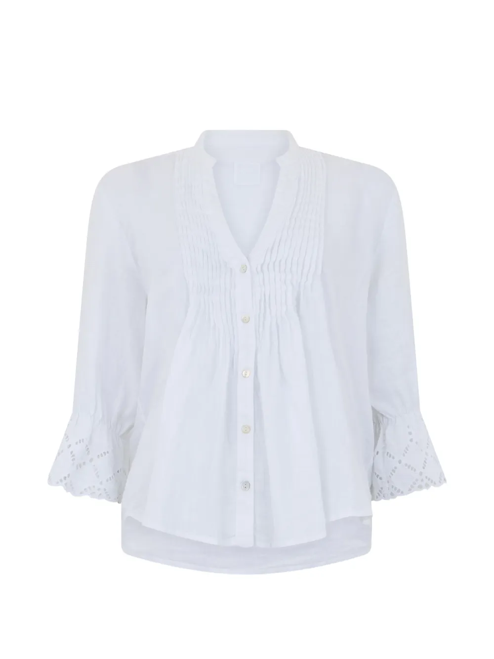 120% Lino buttoned shirt - Bianco