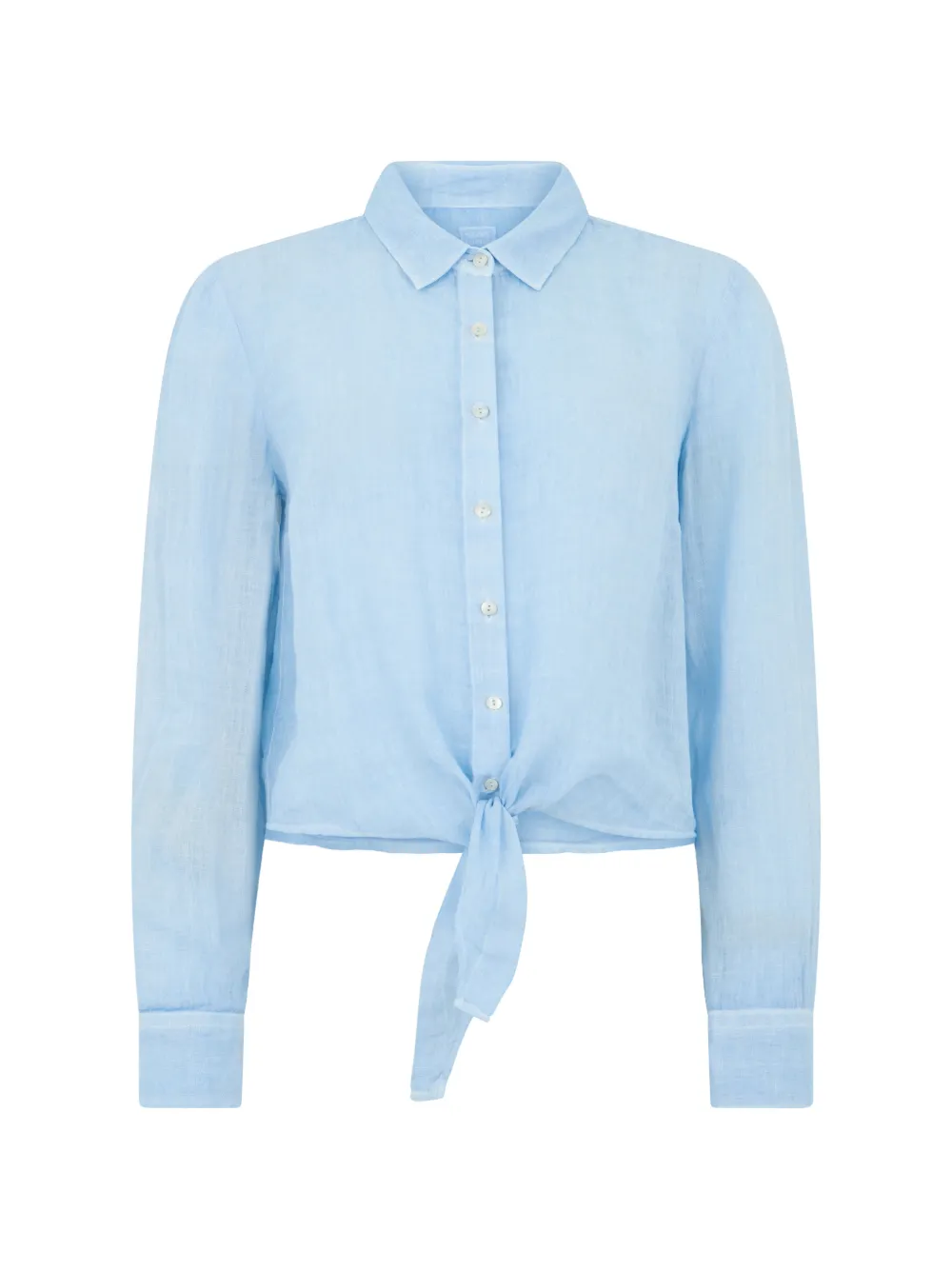 120% Lino button shirt - Blu