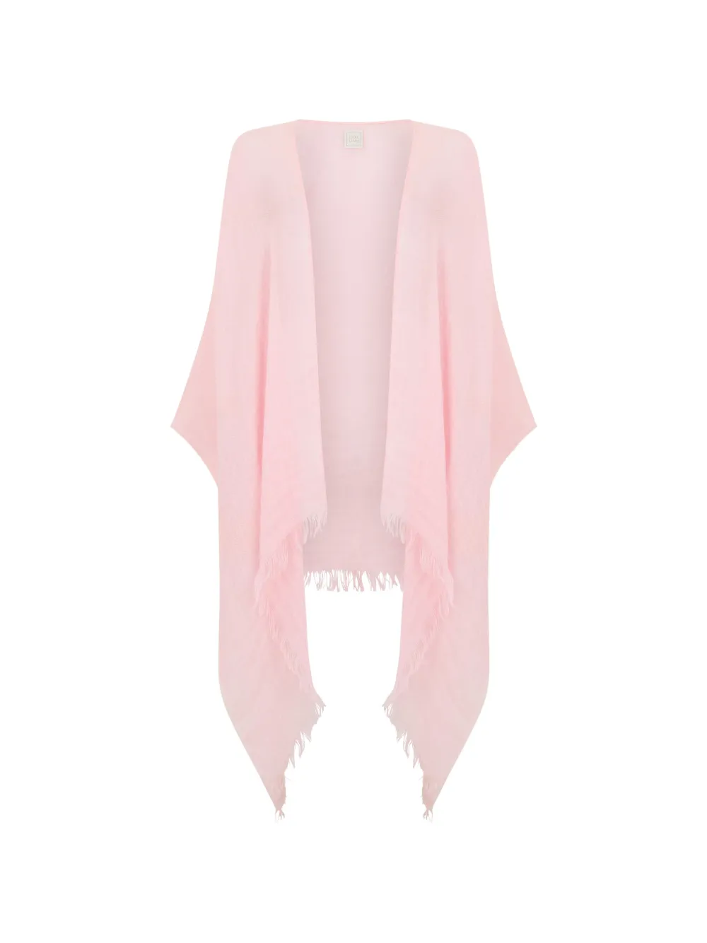 120% Lino fringed scarf - Rosa