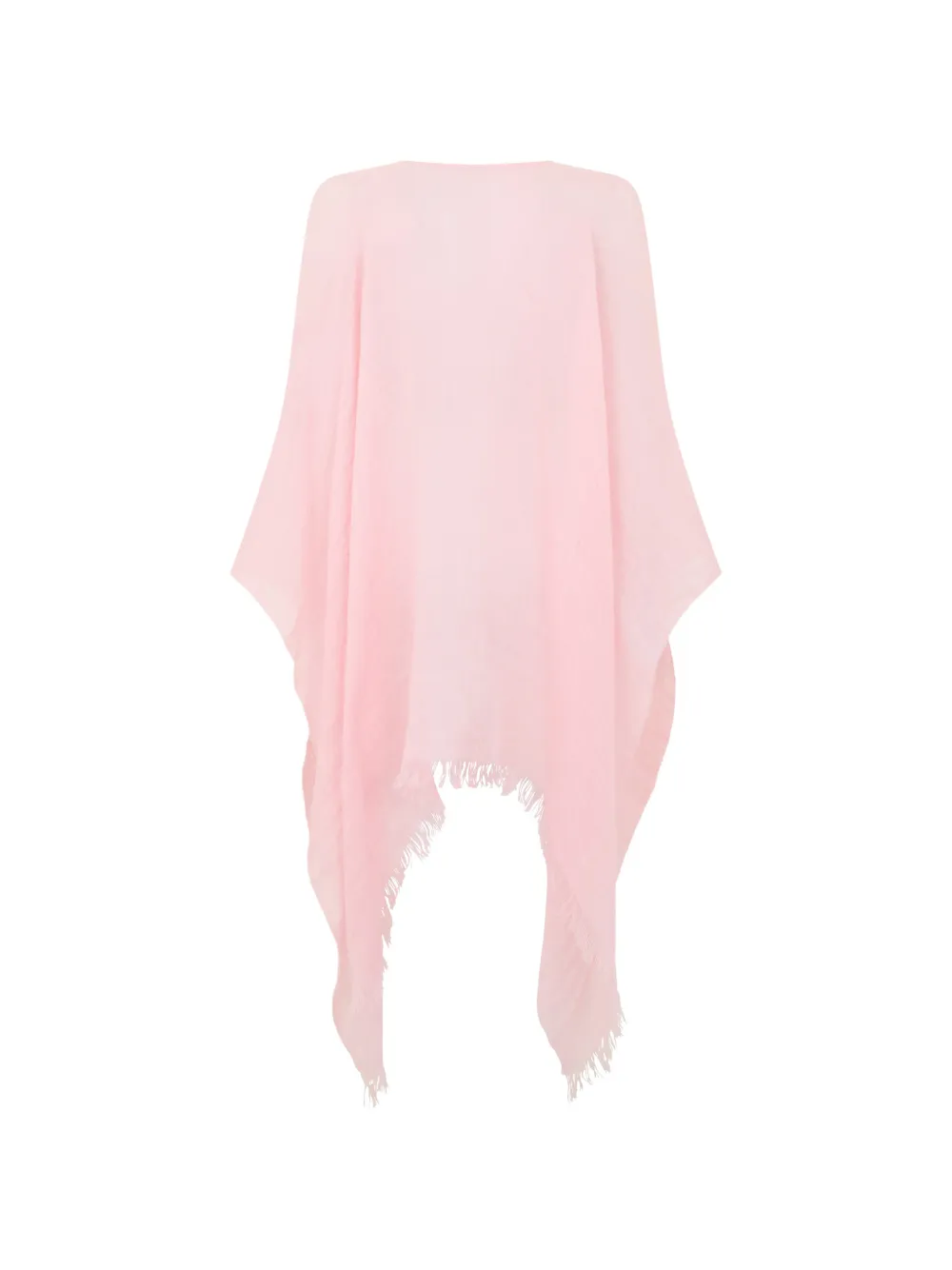  120% Lino Fringed Scarf - Pink 