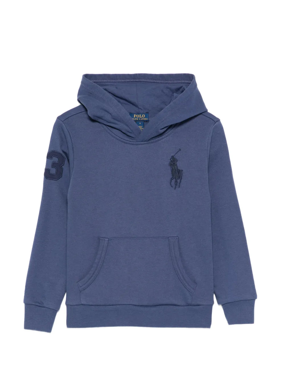 POLO RALPH LAUREN KIDS logo hooded sweatshirt - Blu