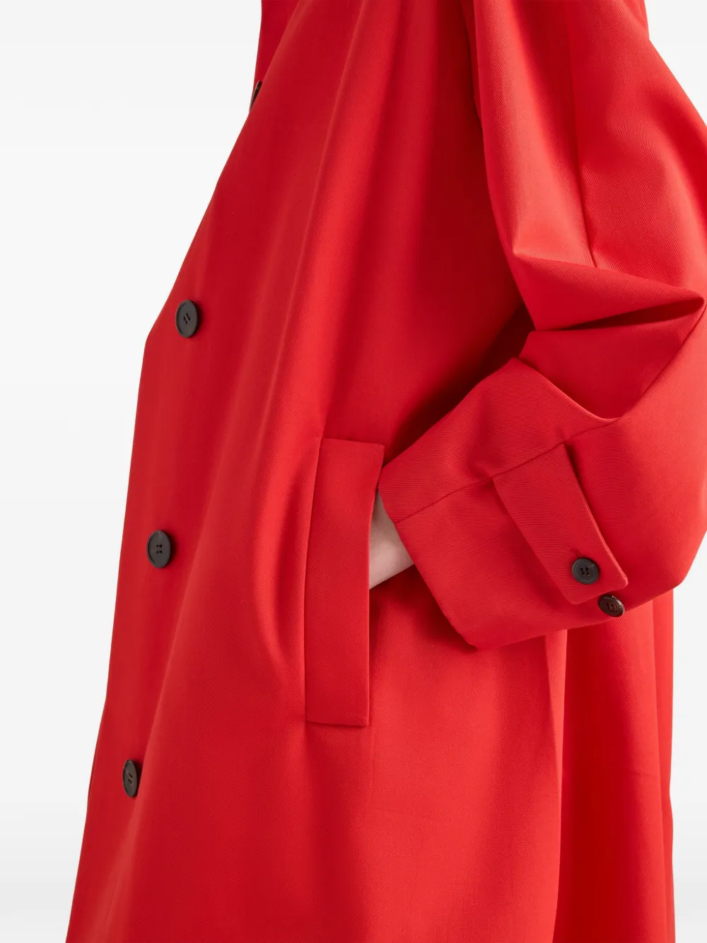 Prada Blazer met enkele rij knopen Rood