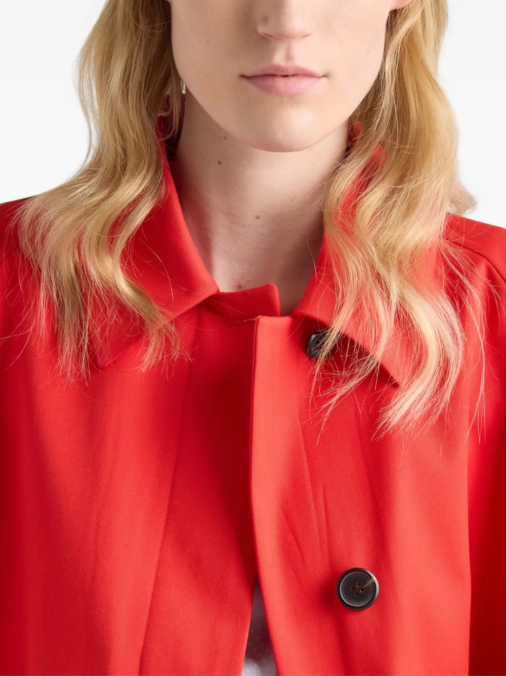 Prada Blazer met enkele rij knopen Rood
