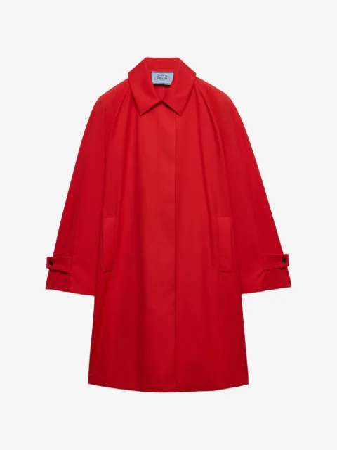 Prada single-breasted gabardine coat