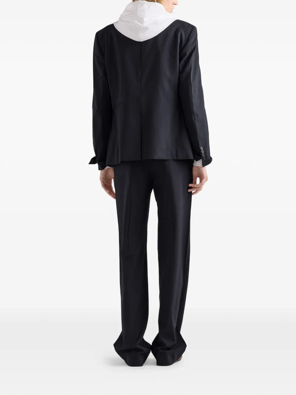 Prada Wool Pants In Black