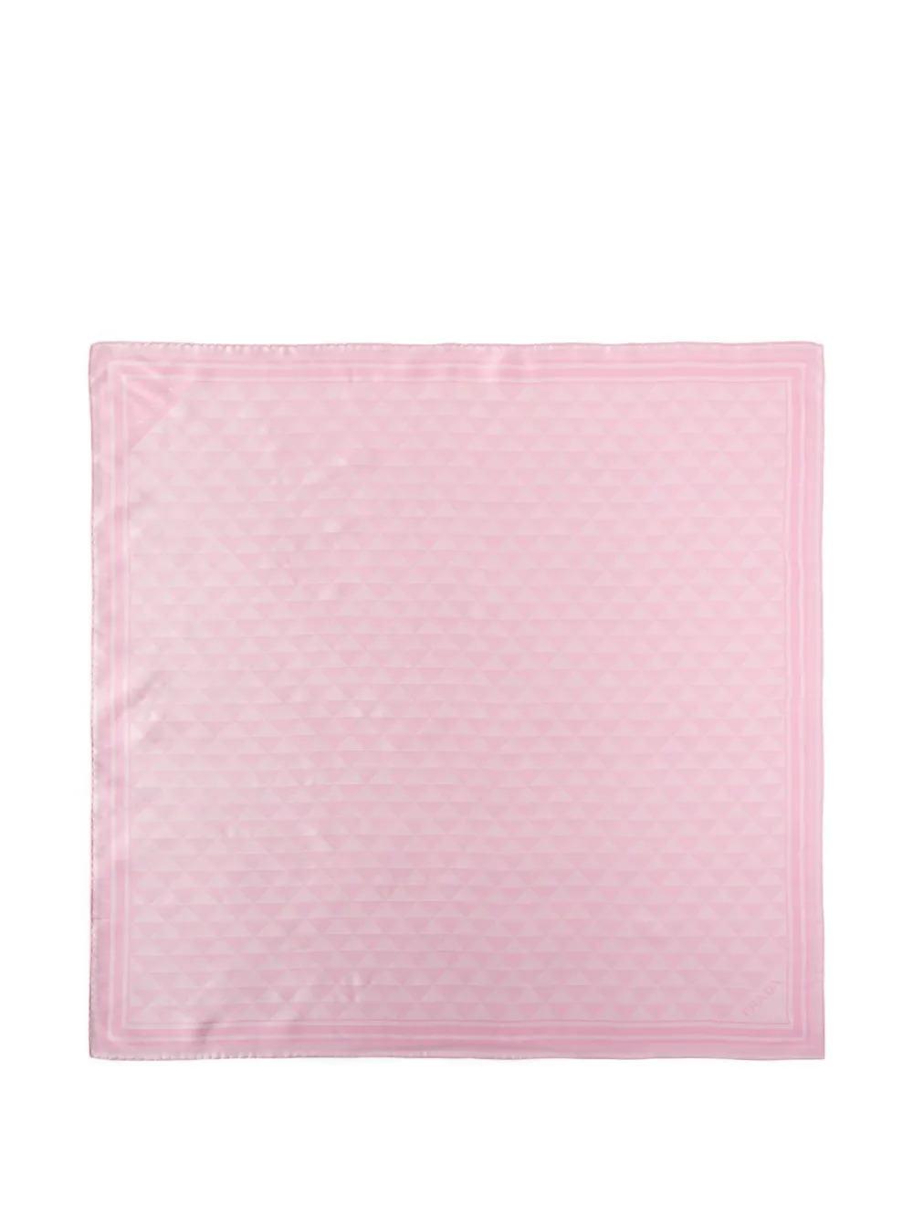 Prada Jacquard zijden sjaal (90 cm x 90 cm) Roze