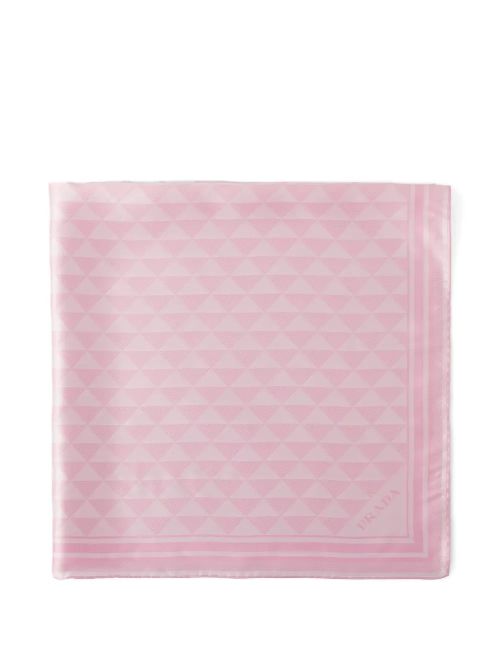 Prada jacquard silk scarf 90x90 - Rosa