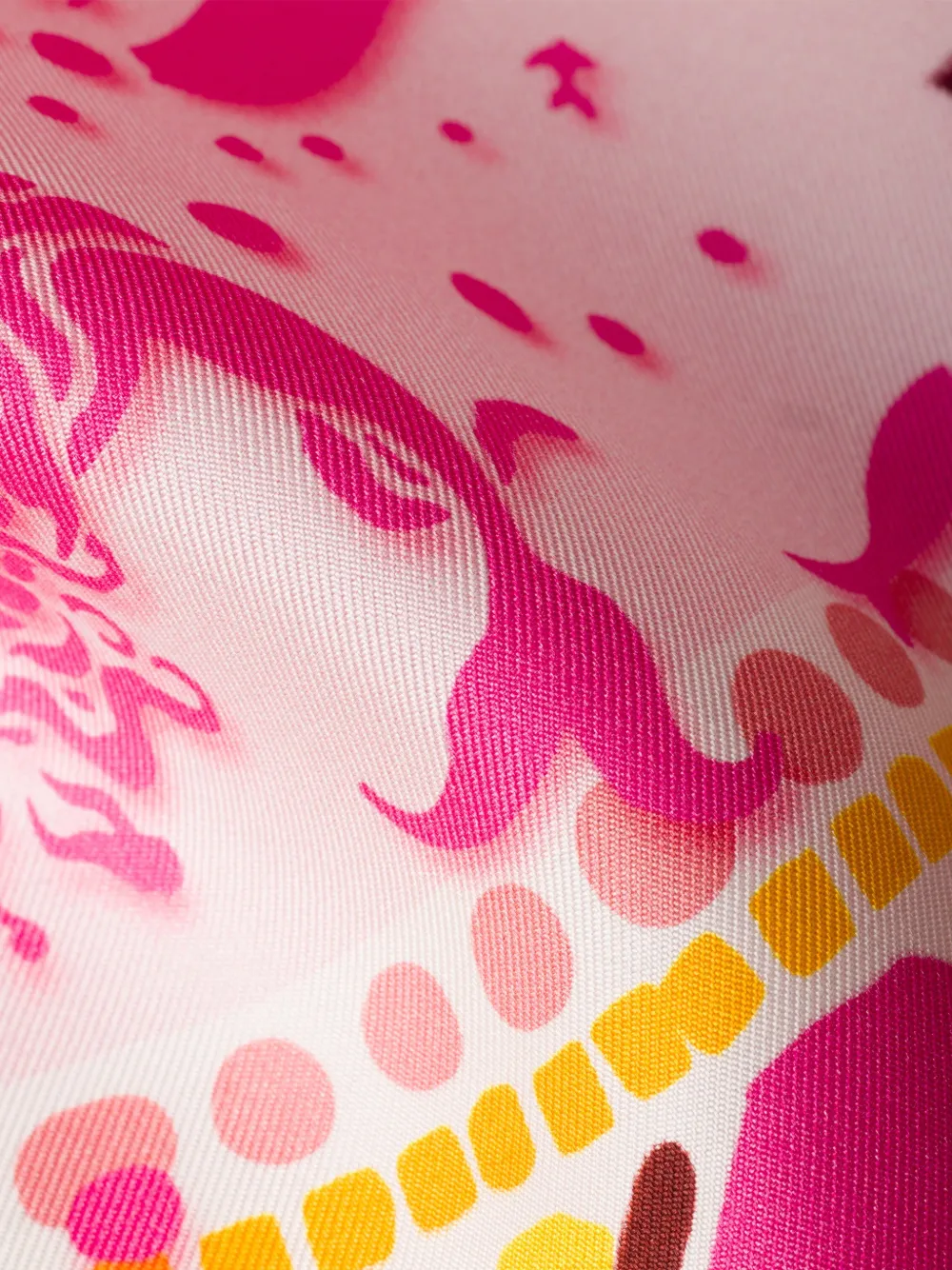 Prada Zijden twill sjaal met print (55 cm x 55 cm) Roze