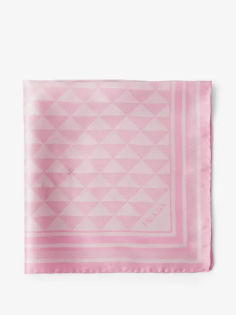 Prada jacquard silk scarf 55x55