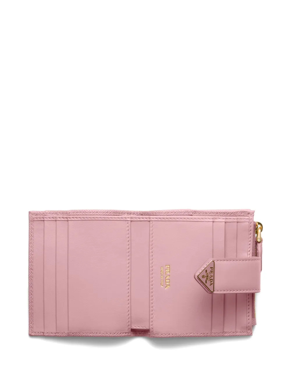 small saffiano and smooth leather wallet