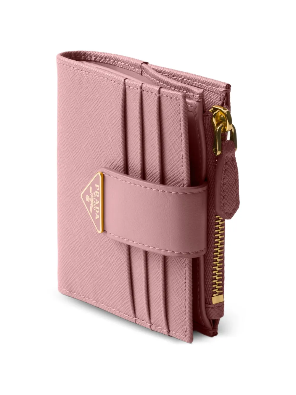 small saffiano and smooth leather wallet