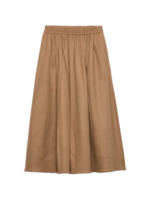 Prada camel-hair circle midi-skirt