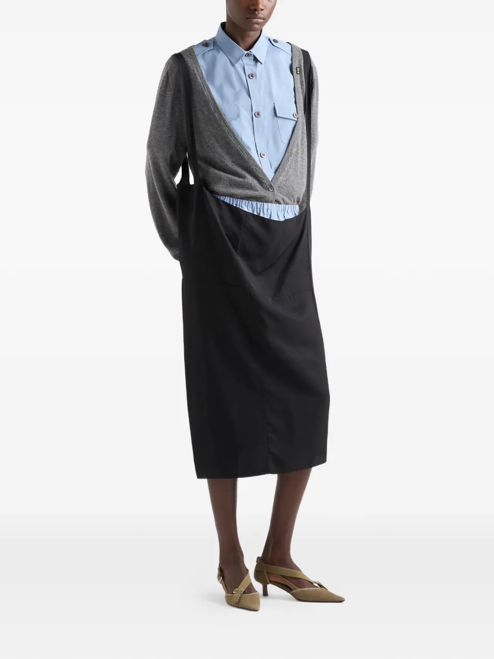 Prada Kasjmier vest Grijs