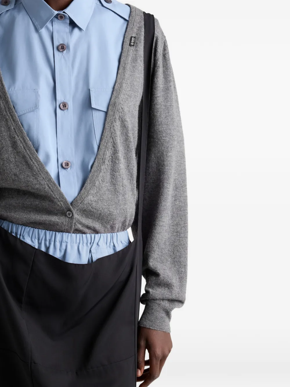 Prada Kasjmier vest Grijs