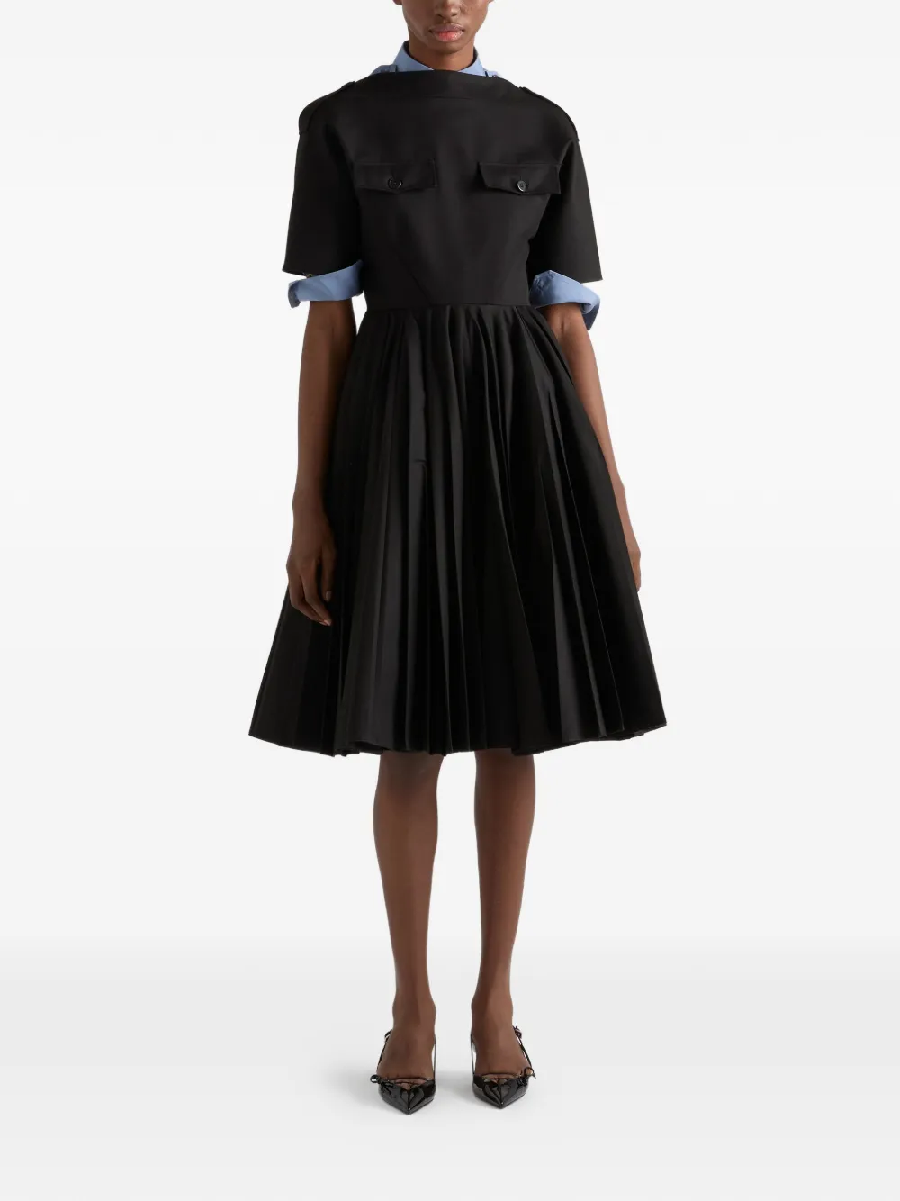  Prada Cotton Poplin Shirt - Blue 