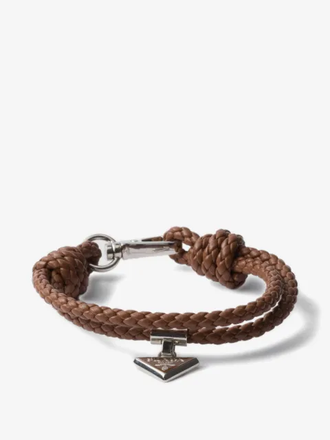 Prada braided nappa leather bracelet