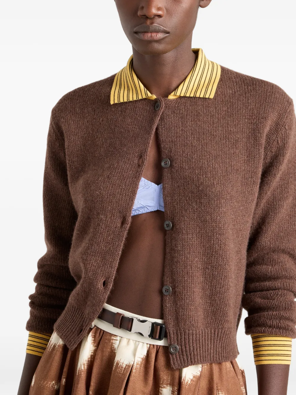 Prada Kasjmier vest Bruin