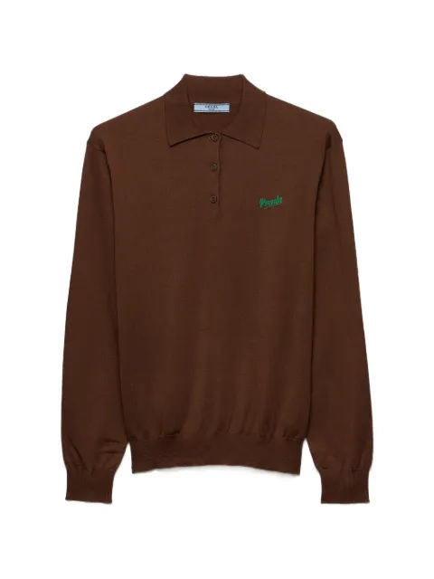 Prada silk polo shirt