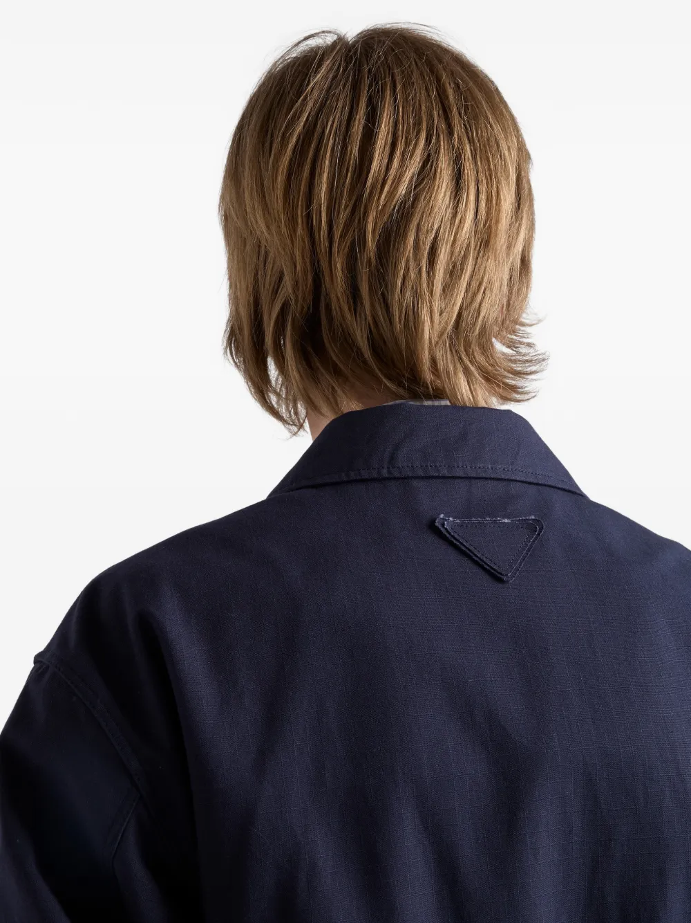 Prada Katoenen safari jack Blauw