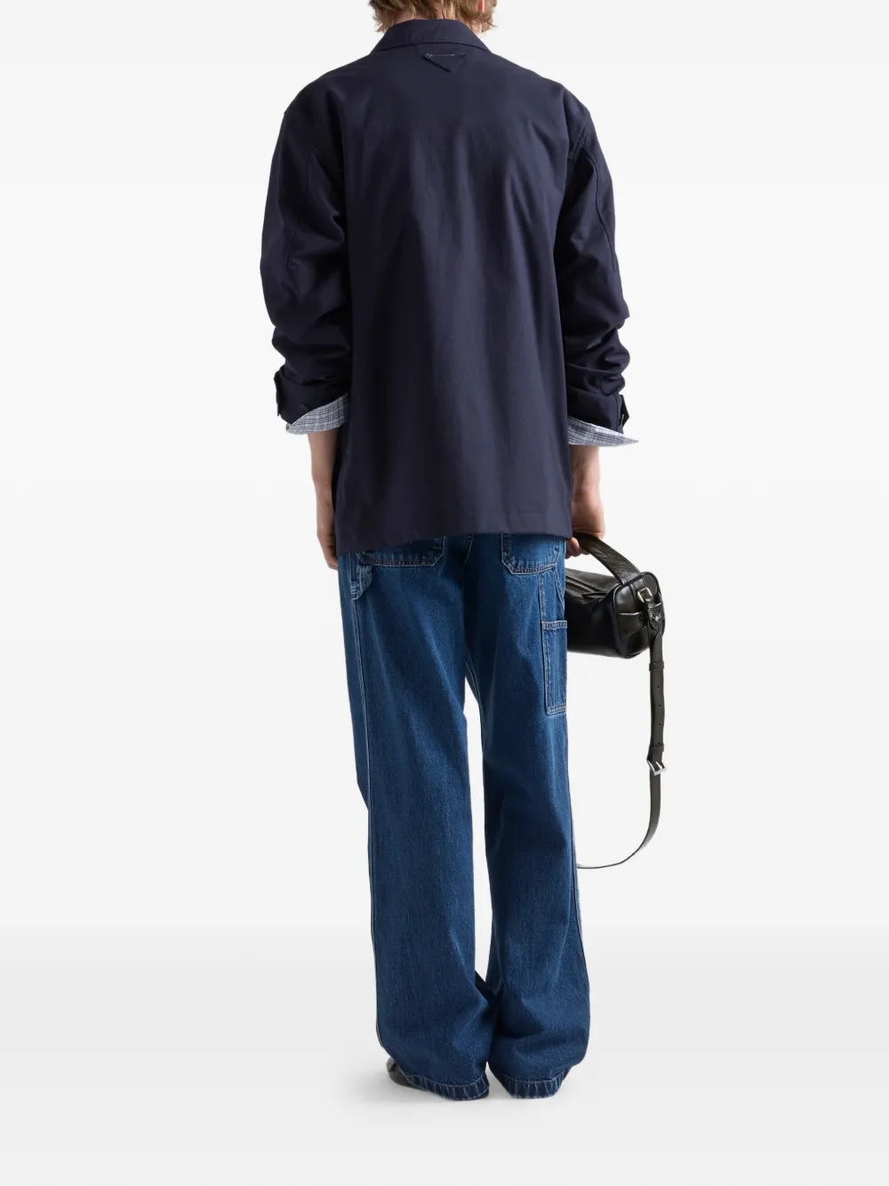  Prada Cotton Safari Jacket - Blue 