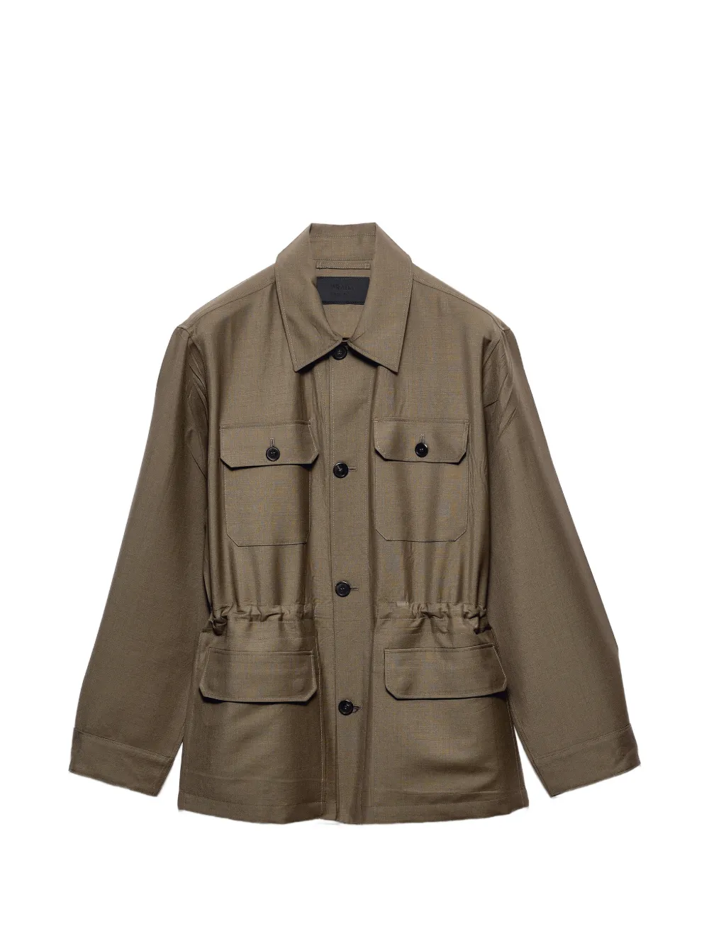 Prada mohair and wool safari jacket - Marrone
