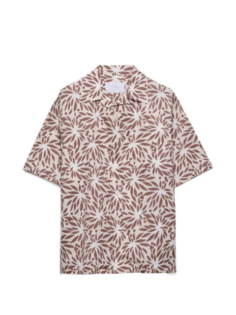 Prada printed cotton bowling shirt