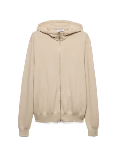Prada cashmere hoodie cardigan