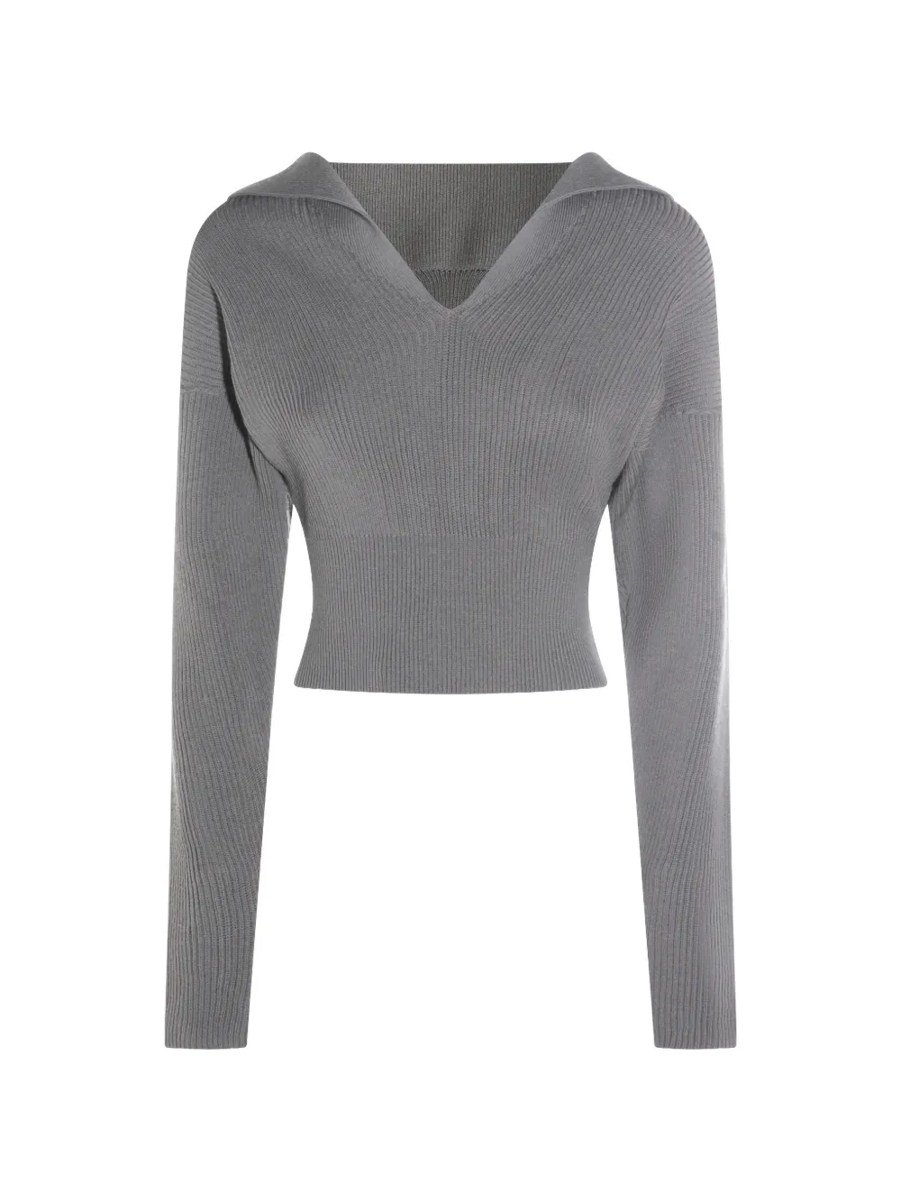 Rick Owens ribbed V-neck sweater - Grigio