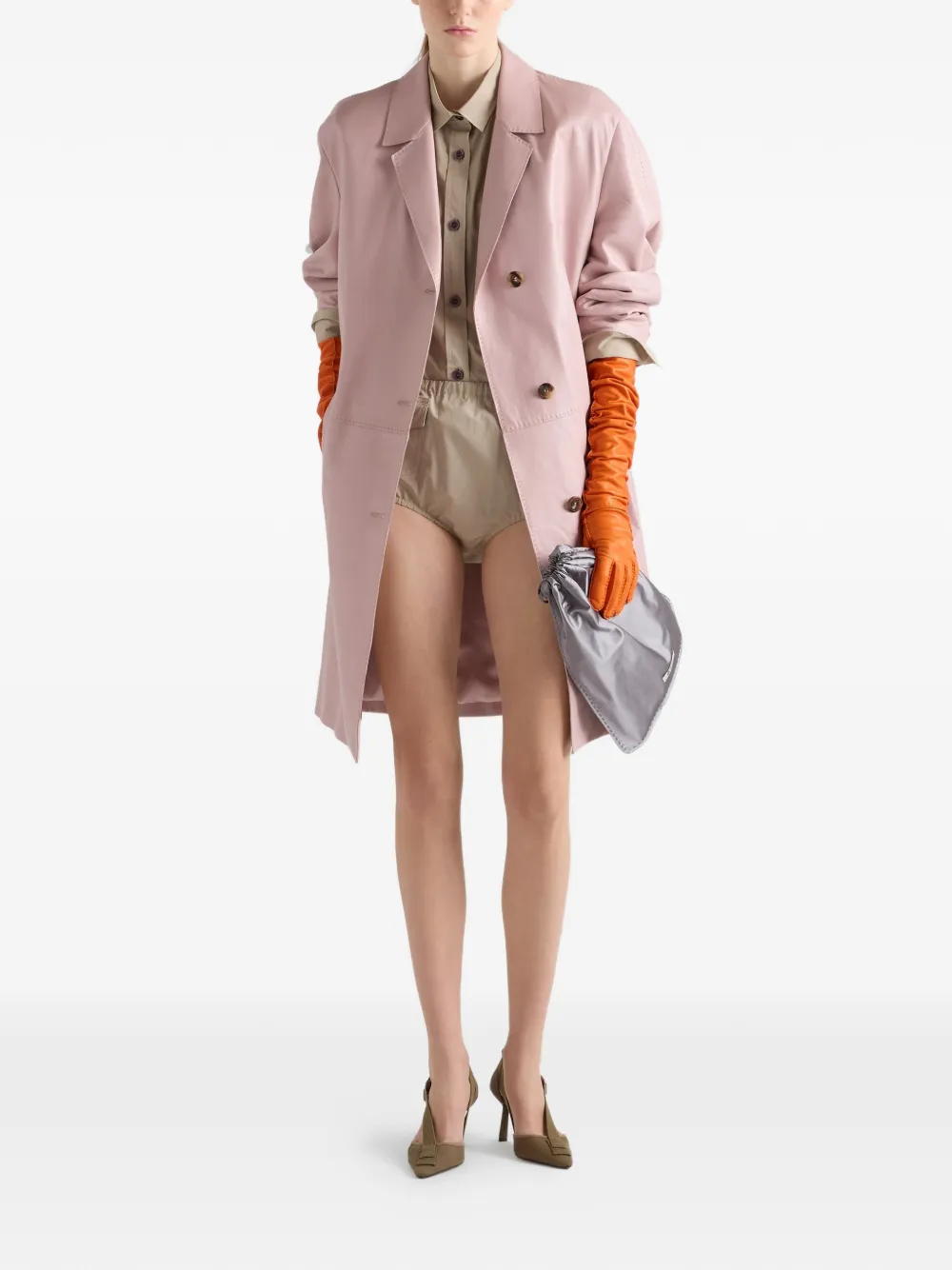 Prada Katoenen overhemd Beige