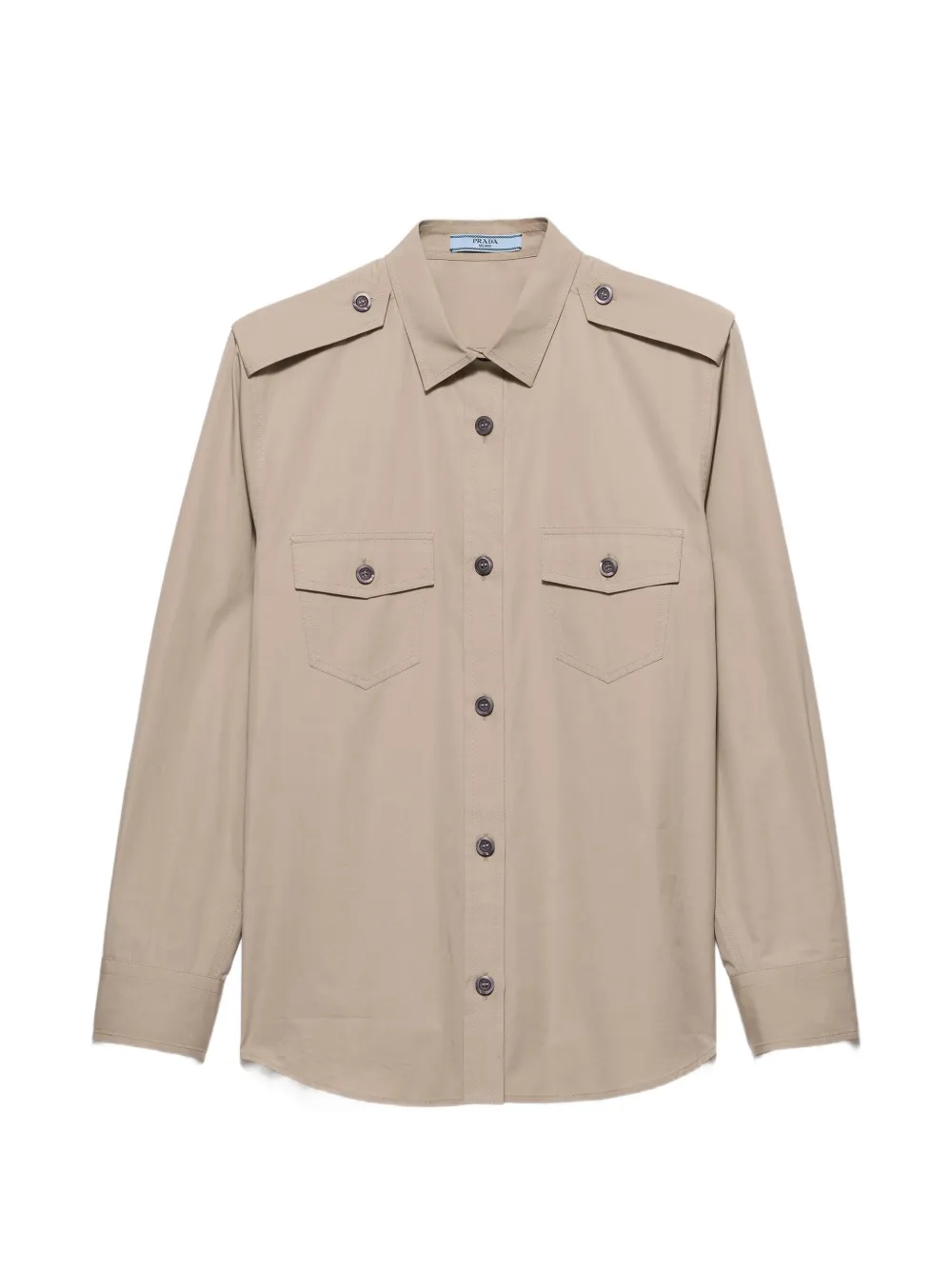 Prada cotton poplin shirt - Nude