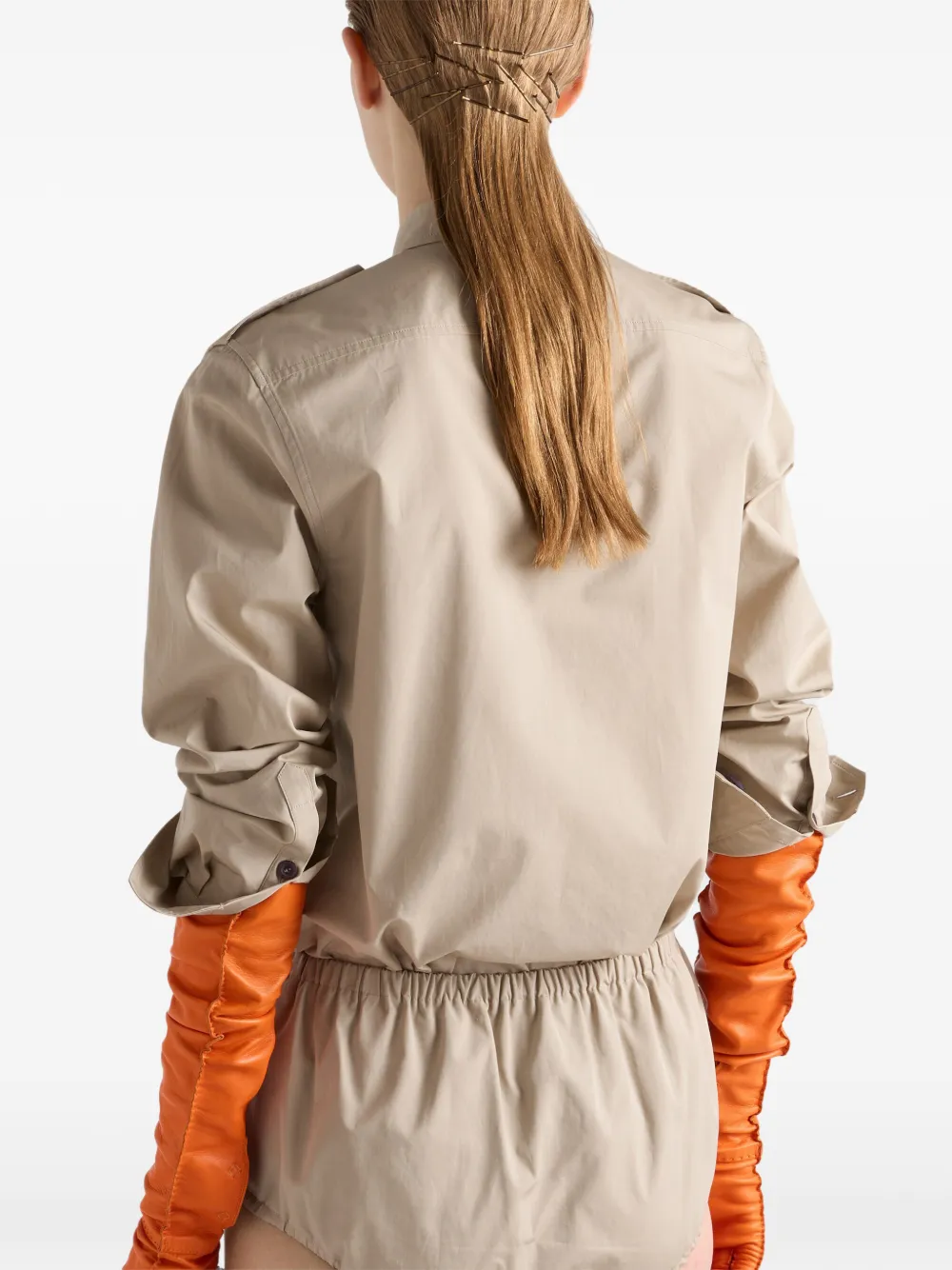 Prada Katoenen overhemd Beige