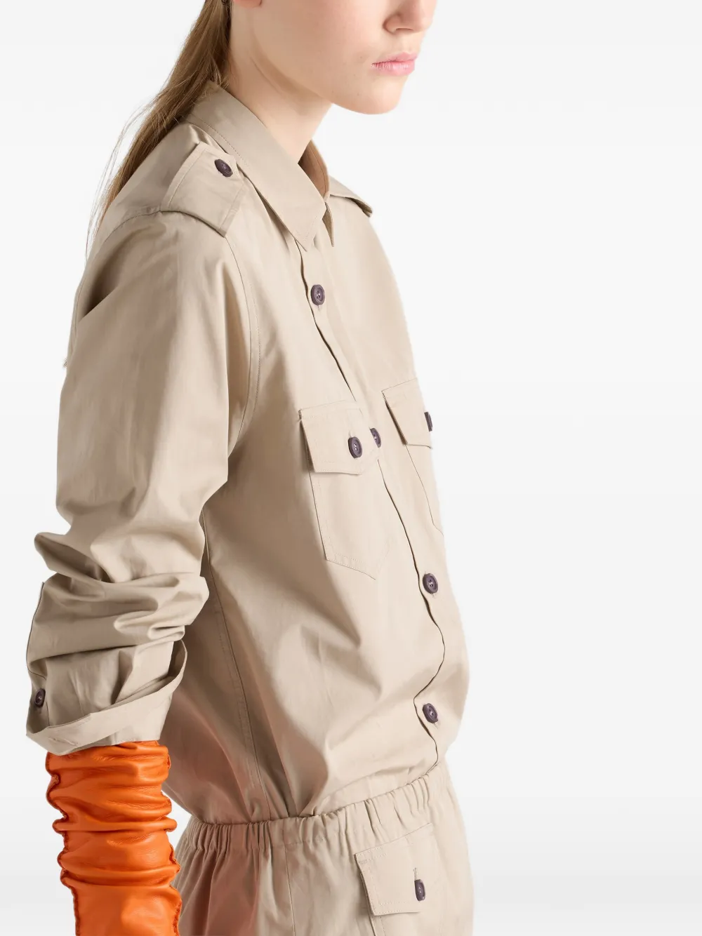 Prada Katoenen overhemd Beige