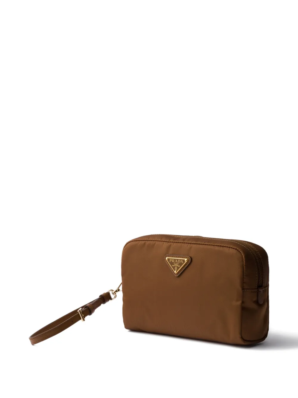  Prada Small Re-nylon Pouch - Brown 