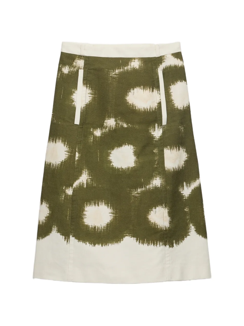 Prada printed canvas skirt - Grün