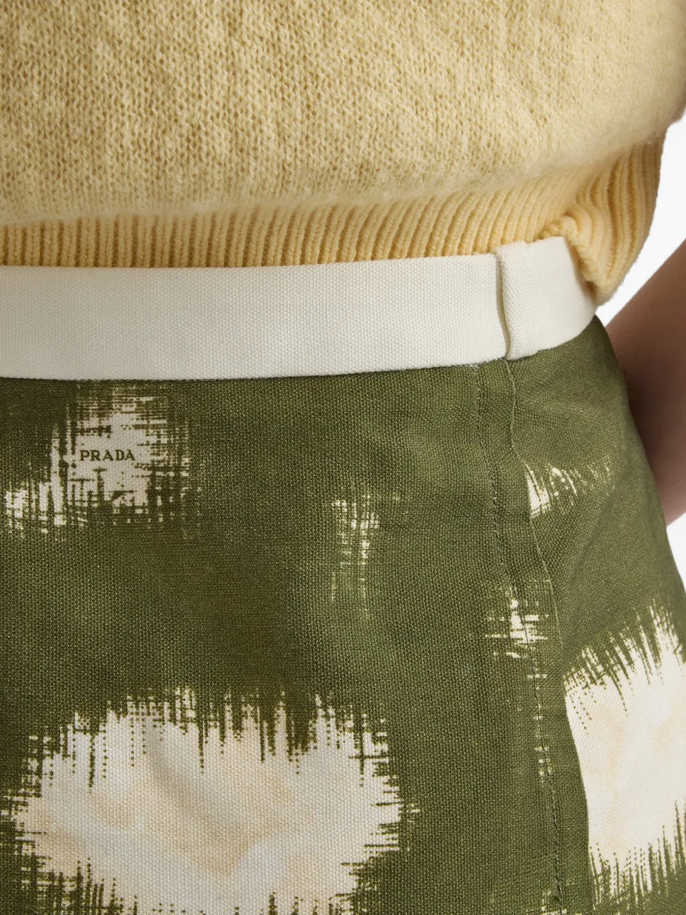 printed canvas skirt
