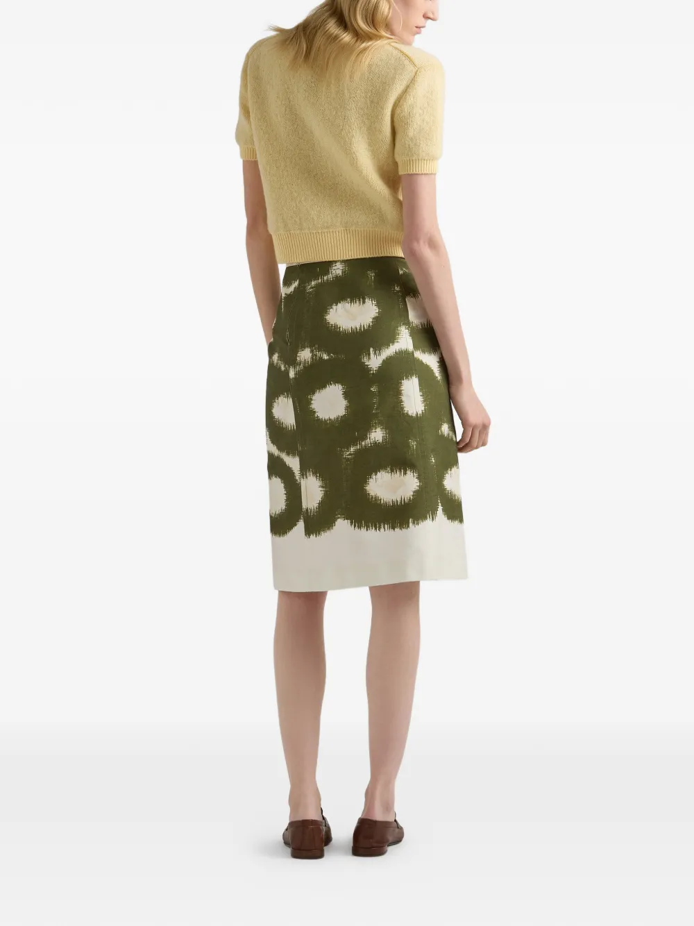 printed canvas skirt