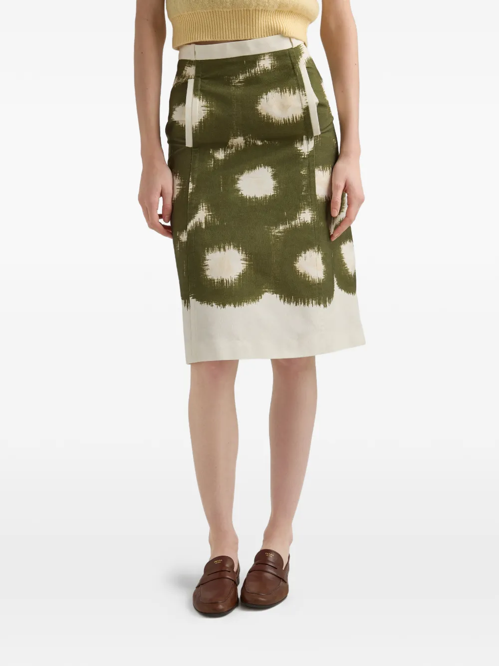 printed canvas skirt