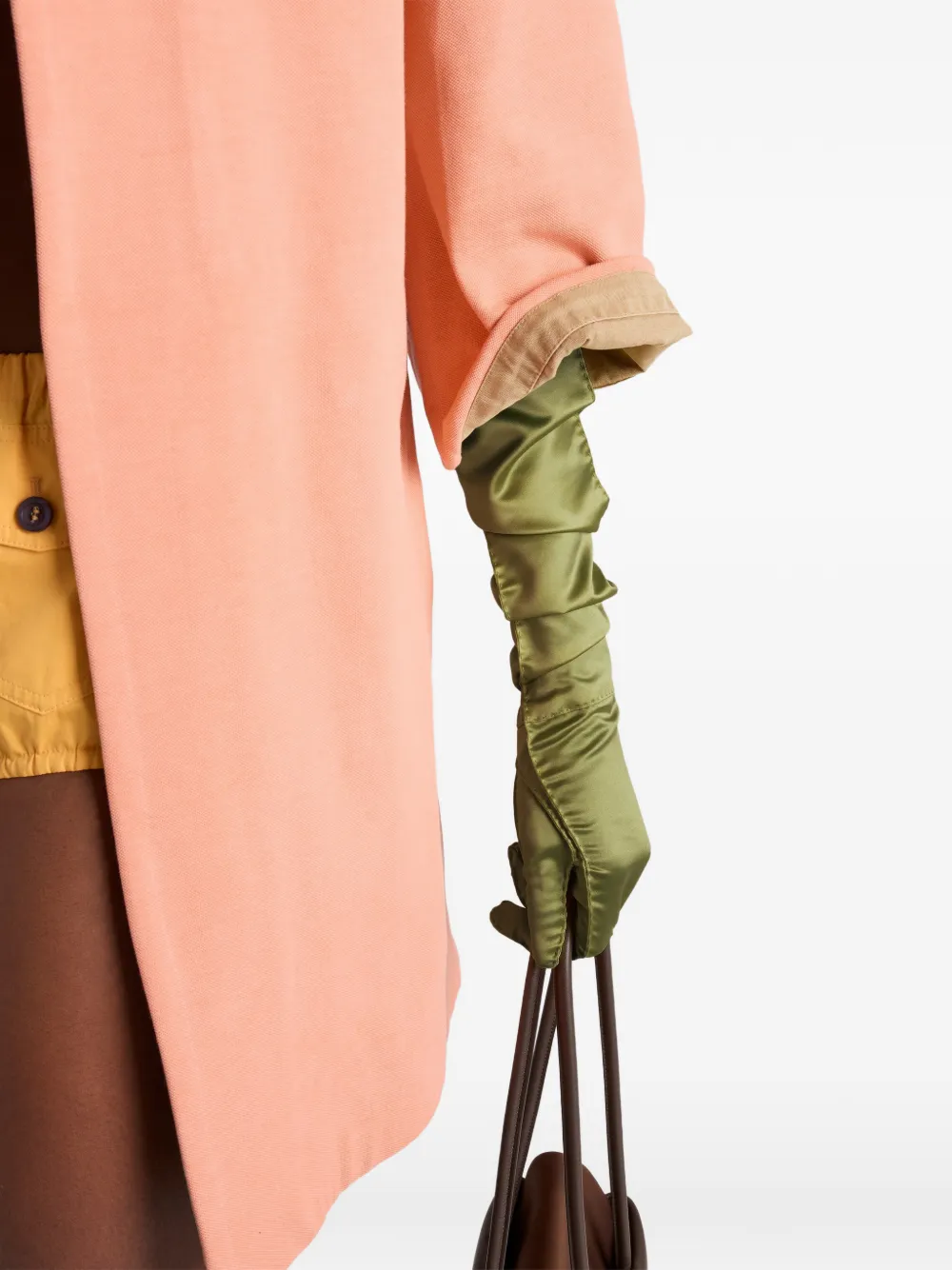 Prada Old piqué jas Oranje