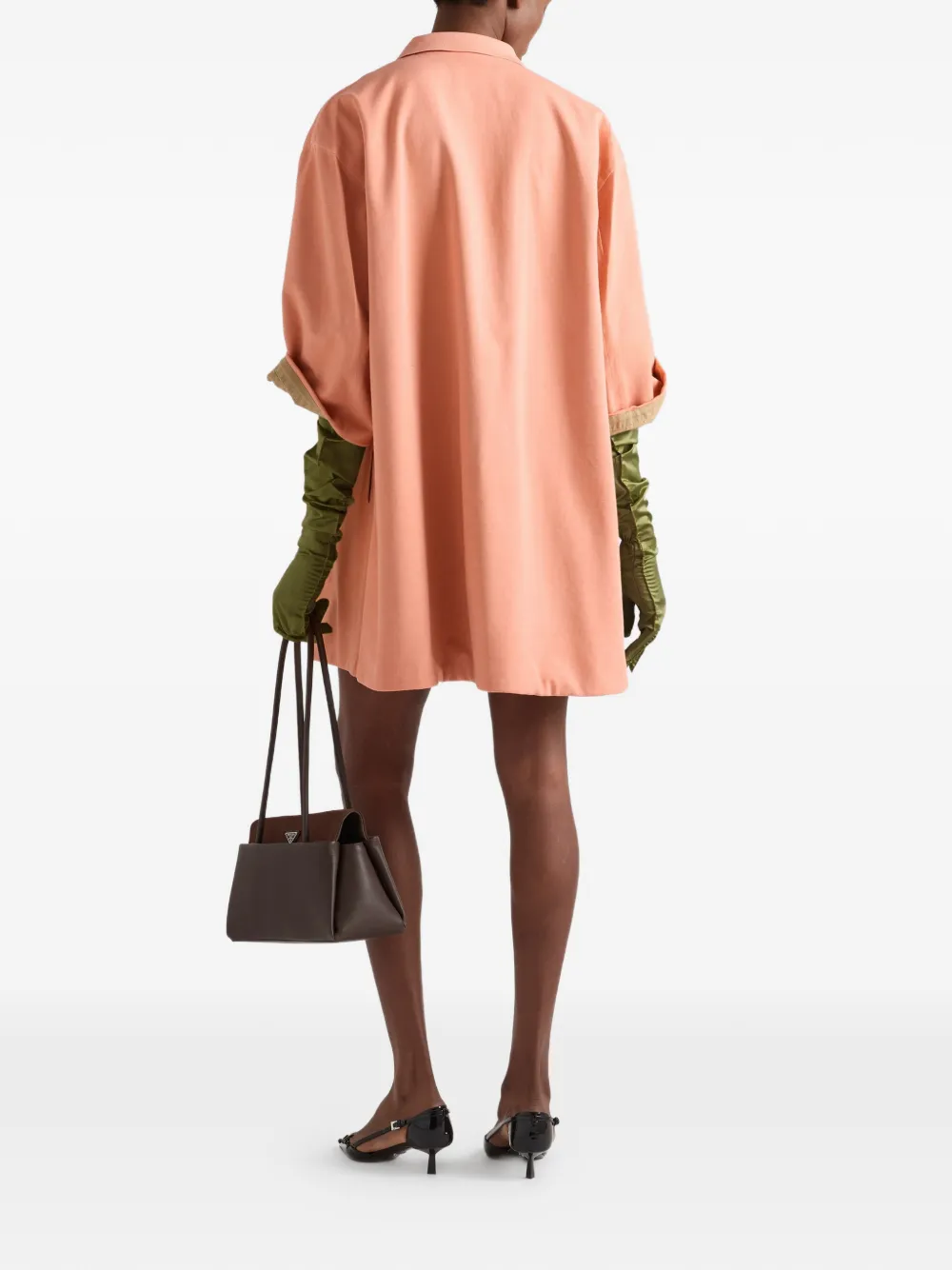 Prada Old piqué jas Oranje